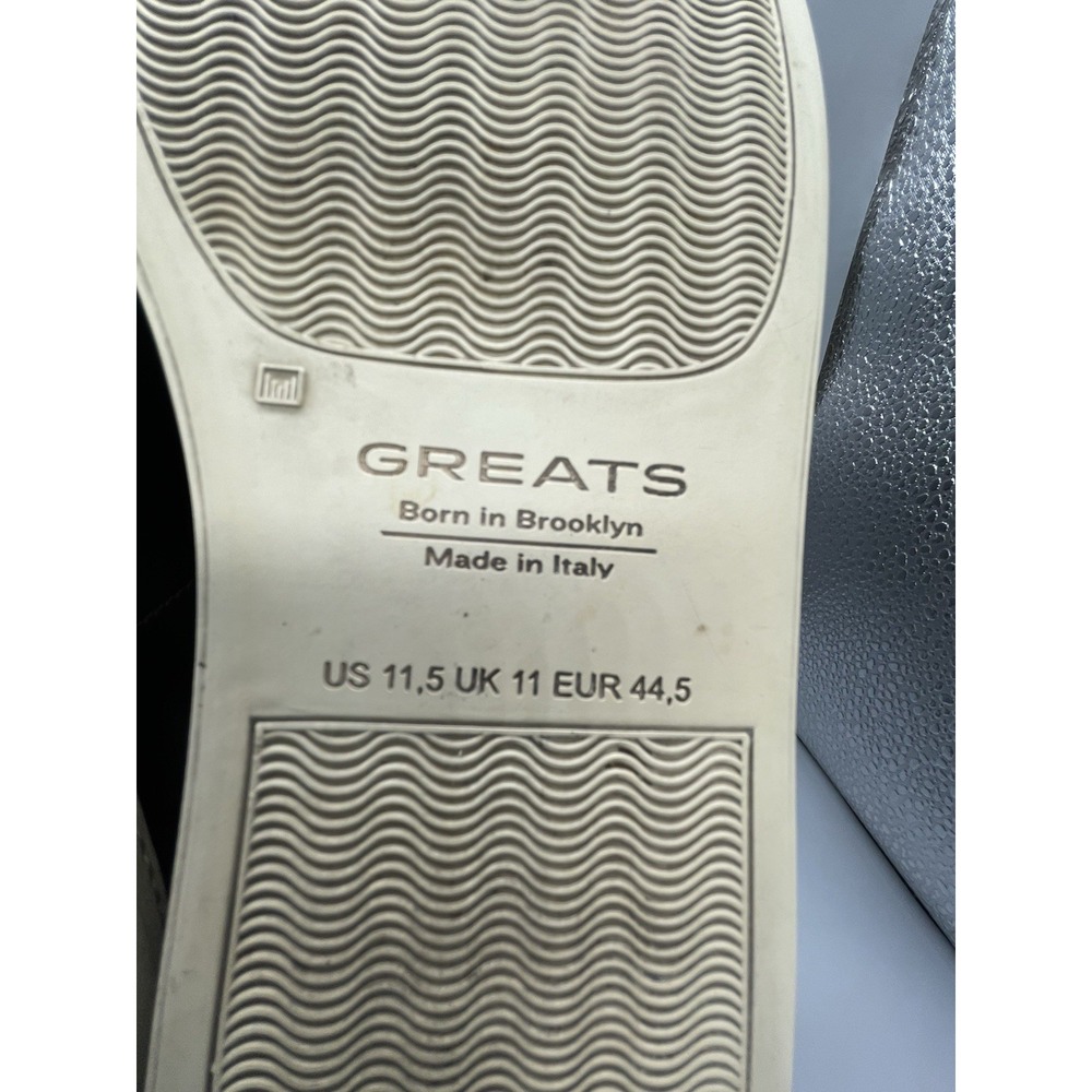 GREATS Brooklyn Sneakers Mens Size 11.5 Chocolate Brown Leather Made in Italy - Picture 12 of 13